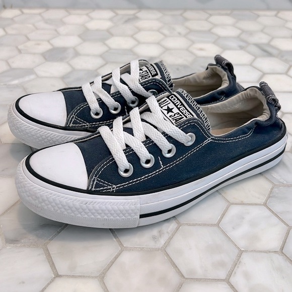CONVERSE Chuck Taylor All Star Shoreline Athletic Navy Blue Sneakers Women’s 7 - Picture 4 of 15